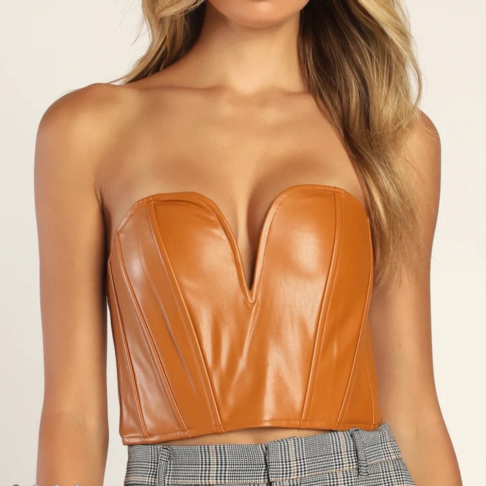 Lulu’s Vegan Leather Crop Top
